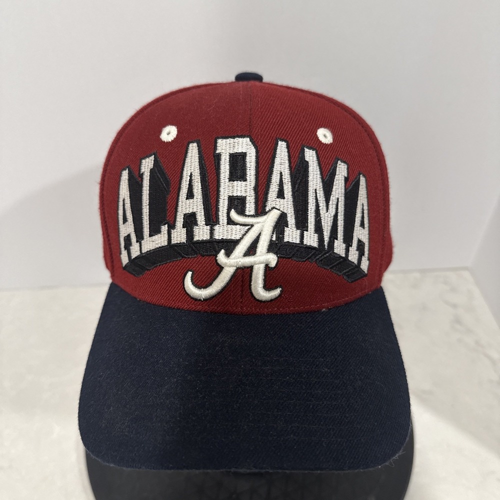 Alabama Crimson Tide Zephyr black maroon  Adjustable Strapback Hat Cap NCAA